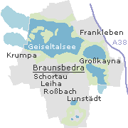 Orte im Stadtgebie von Braunsbedra