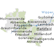 Orte im Stadtgebiet von Mansfeld