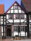 kleines Fachwerkhaus in Tangermündes Altstadt