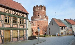 Die alte Hansestadt Werben (Elbe) ist stolz auf das letzte ethaltene Stadttor, das Elbtor