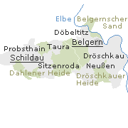 Einige wichtige Stadtteile von Belgern-Schildau