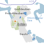 Lage einiger Ortsteile von Böhlen