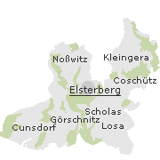 Lage einiger Ortsteile von Elsterberg