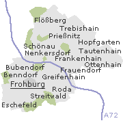 Lage einiger Ortsteile von Frohburg