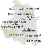 Lage einiger Ortsteile von Glashütte