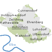 Lage einiger Ortsteile von Hohnstein