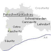 Lage einiger Ortsteile von Panschwitz-Kuckau