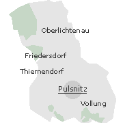 Lage einiger Ortsteile von Pulsnitz