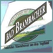 Hausgiebel mit Werbung für das Brambacher