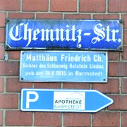 Chemnitz - die Straße iun Barmstedt