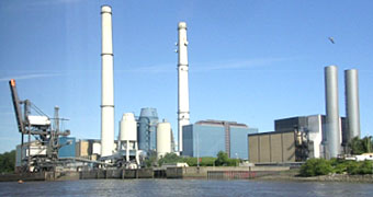 Kohlekraftwerk Wedel an der Elbe