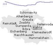 Orte im Stadtgebiet von Kahla