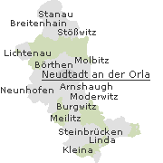 Orte im Stadtgebiet von Neustadt an der Orla