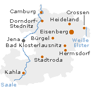 Saale Holzland Kreis in Thüringen