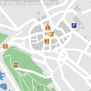Sehenswertes und Markantes in der Innenstadt von Waltershausen/Thüringen