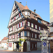 Fachwerkhaus, eines der ältesten der Fachwerkstadt Herrenberg