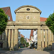 dekoratives Oberes Tor in Öhringen, das nie für Verteidigungszwecke konzipiert war