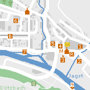 Sehenswertes und Markantes im Ortszentrum von Dörzbach