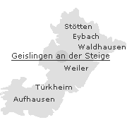 Orte im Stadtgebiet von Geislingen an der Steige