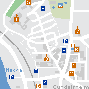 Sehenswertes und Markantes in der Innenstadt von Gundelsheim