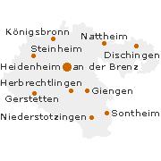 Heidenheim Kreis in Baden-Württemberg