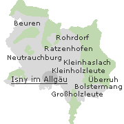 Orte im Stadtgebiet von Isny im Allgäu