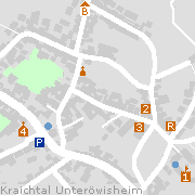 Sehenswertes und Markantes in der Innenstadt von Kraichtal-Unteröwisheim