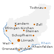 Lörrach Kreis in Baden-Württemberg