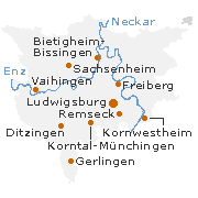 Ludwigsburg Kreis in Baden-Württemberg