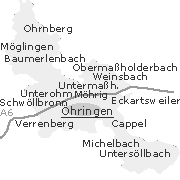 Oehringen - Lage einiger Stadtteile