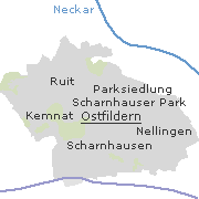 Orte im Gebiet der Stadt Ostfildern