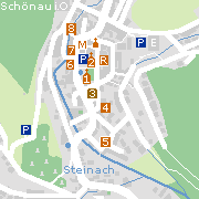 Markantes und Sehenswürdigkeiten in der Innenstadt von Schönau im Odenwald
