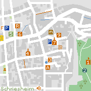 Sehenswertes und Markantes im Zentrum der Stadt Schriesheim