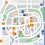 Tauberbischofsheim, Markantes und Sehenswürdigkeiten in der Innenstadt