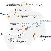 Tuttlingen Kreis in Baden-Württemberg