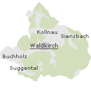 Lage einiger Orte in Stadtgebiet von Endingen