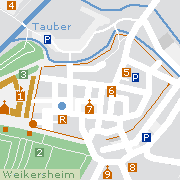 Sehenswürdigkeiten und Markantes in der Innenstadt von Weikersheim