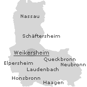 einige Stadtteile bzw. Ortslagen im Stadtgebiet von Weikersheim