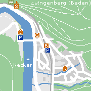 Sehenswertes und Markantes im Ortszentrum des badischen Zwingenberg