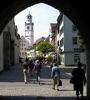 Ravensburg, durchs Obertor zum Markt