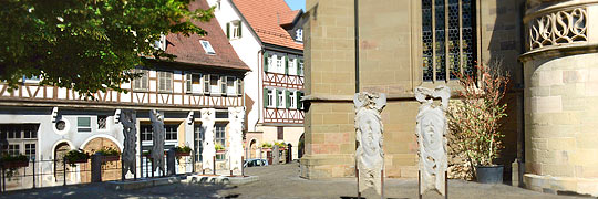 Schorndorf am Kirchplatz,vor der ehemaligen Vogte