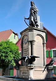 Wolfram-von-Eschenbach-Brunnen am Marktplatz