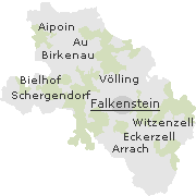 Orte im Gemeindegebiet von Falkenstein