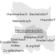 Orte im Stadtgebiet von Herzogenaurach