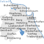 Orte im Stadtgebiet von Laufen an der Salzach