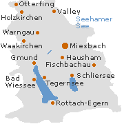 Miesbach Kreis um den Tegernsee in Oberbayern
