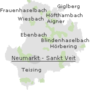 Orte im Stadtgebiet von Neumarkt-Sankt Veit