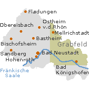 Rhön Grabfeld Kreis in Unterfranken