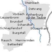 Orte im Stadtgebiet von Rothenburg ob der Tauber