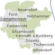Lage einiger Ortsteile von Schnaittenbach